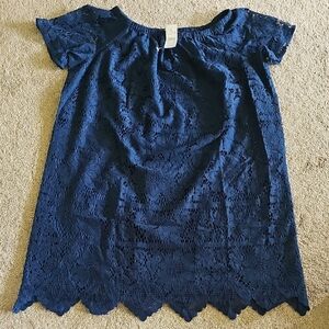 LOFT Blue Lace Skirt